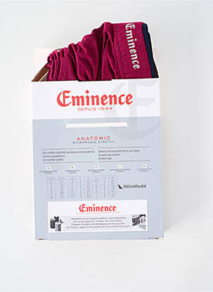 Boxer stretch violet EMINENCE homme