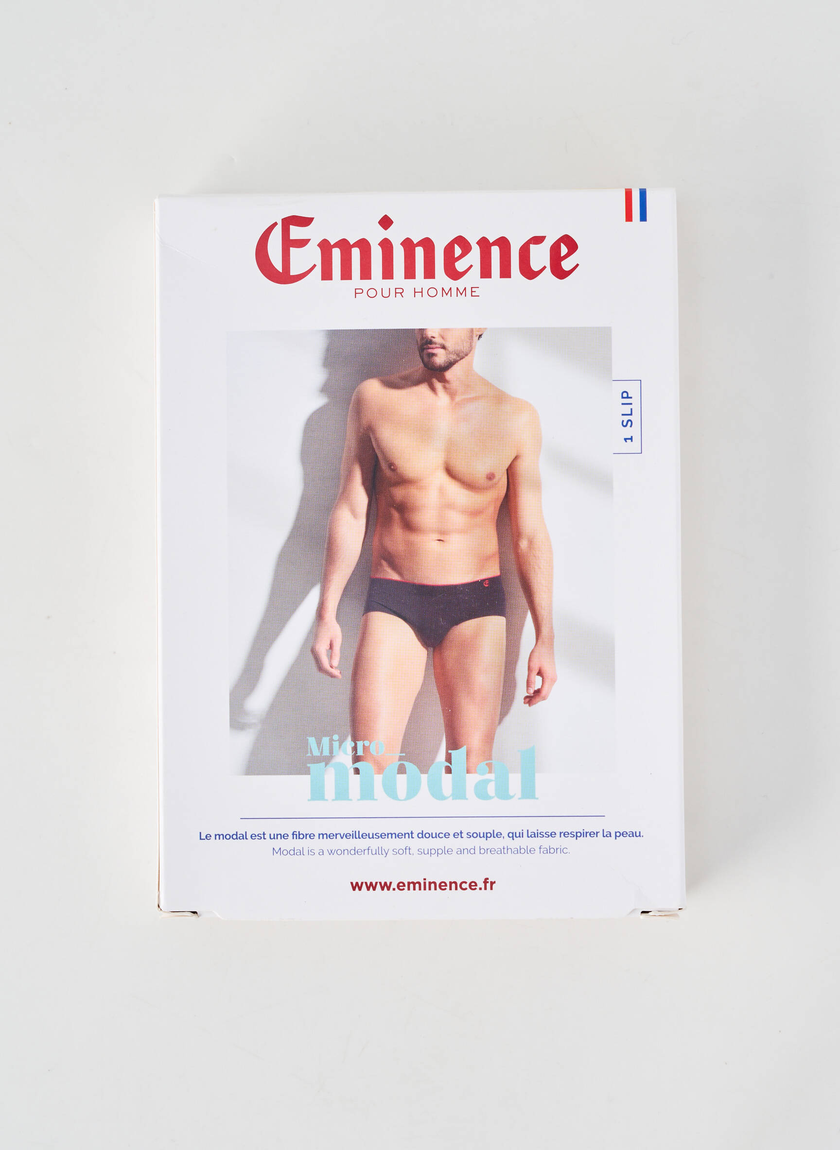 Slip tissage popeline noir EMINENCE homme