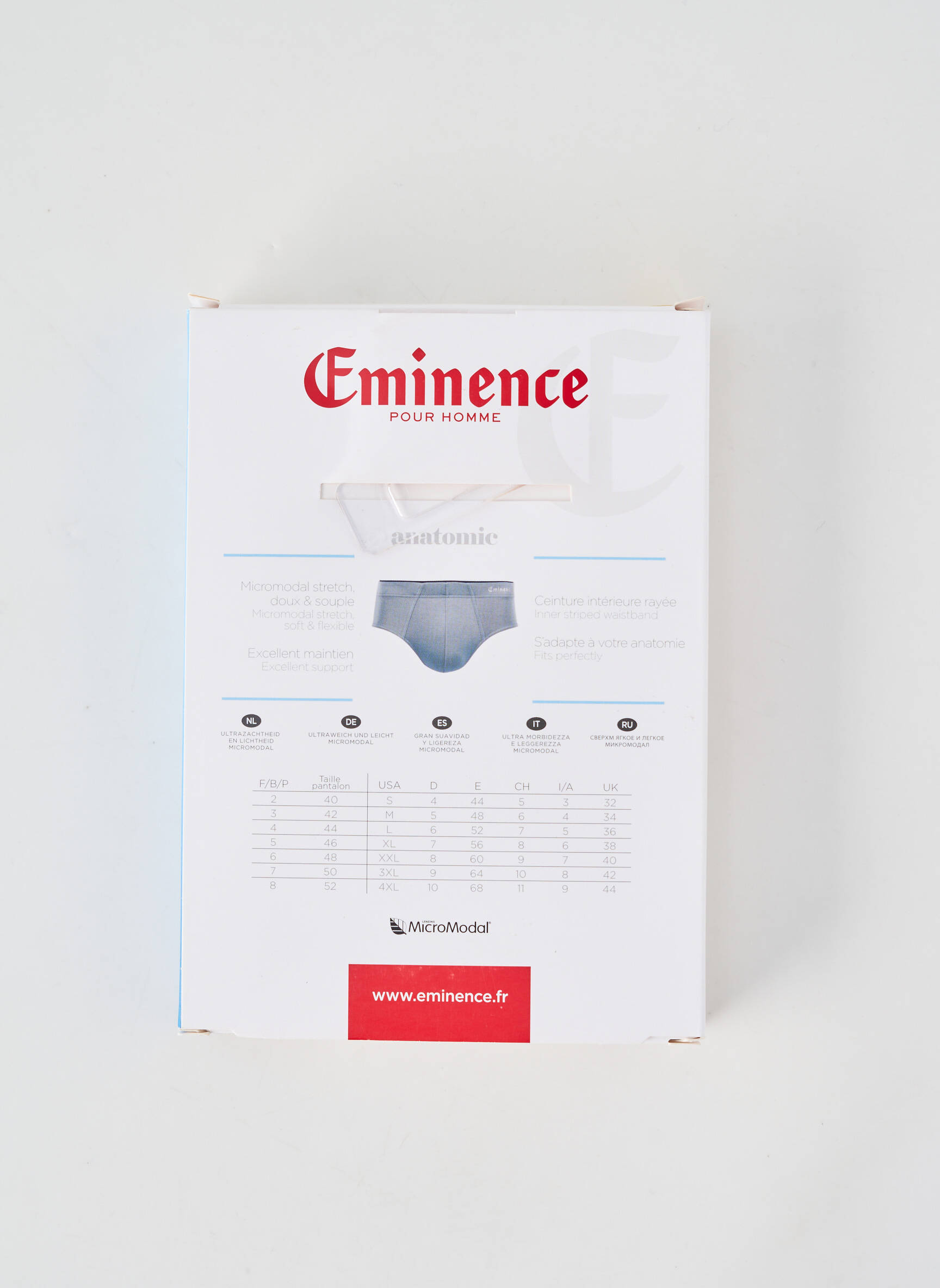 Slip stretch noir EMINENCE homme