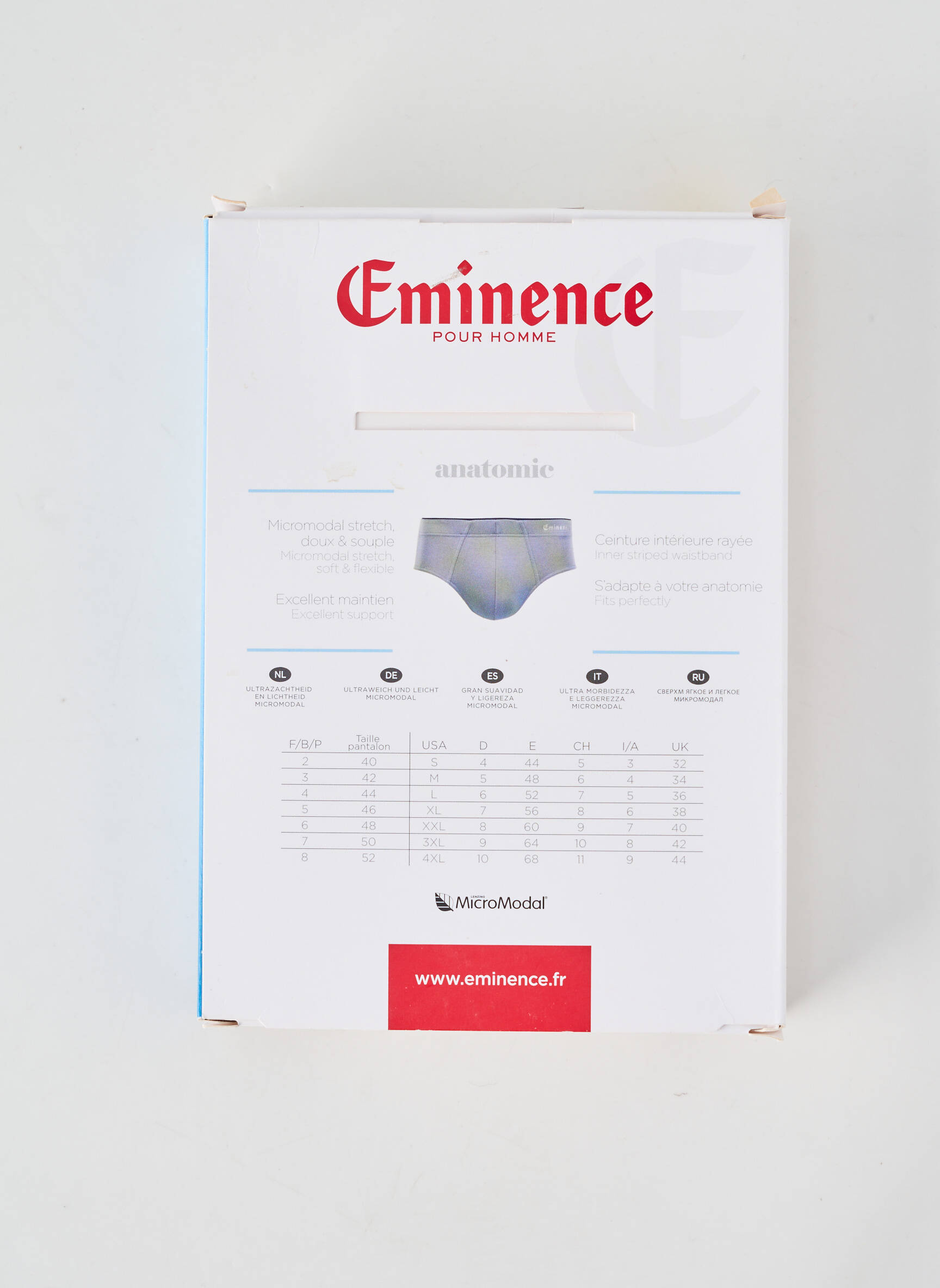 Slip stretch noir EMINENCE homme