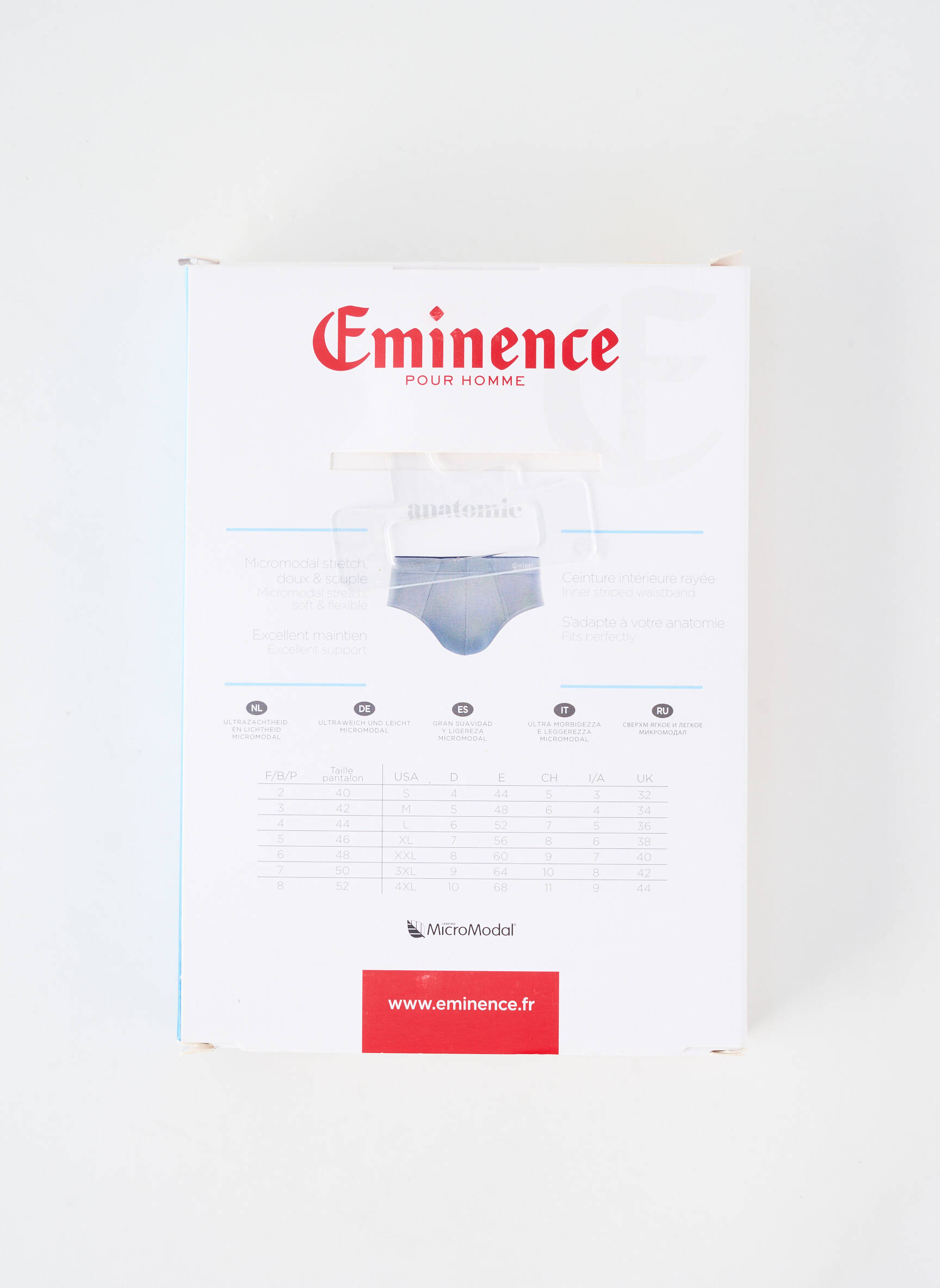 Slip stretch bleu EMINENCE homme