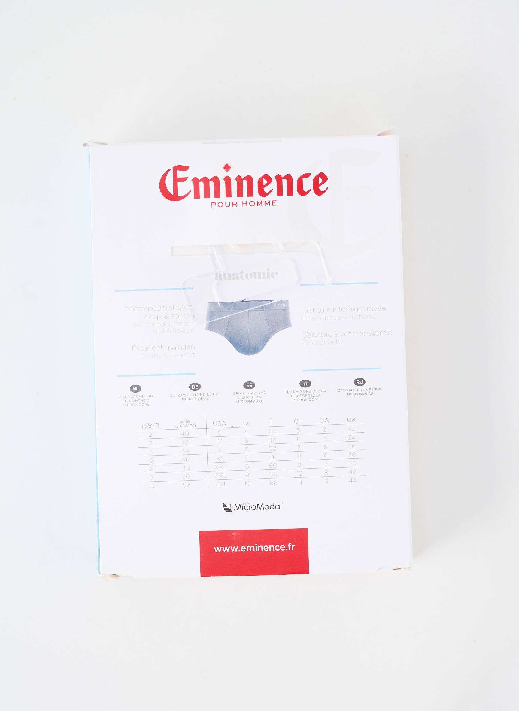 Slip stretch bleu EMINENCE homme