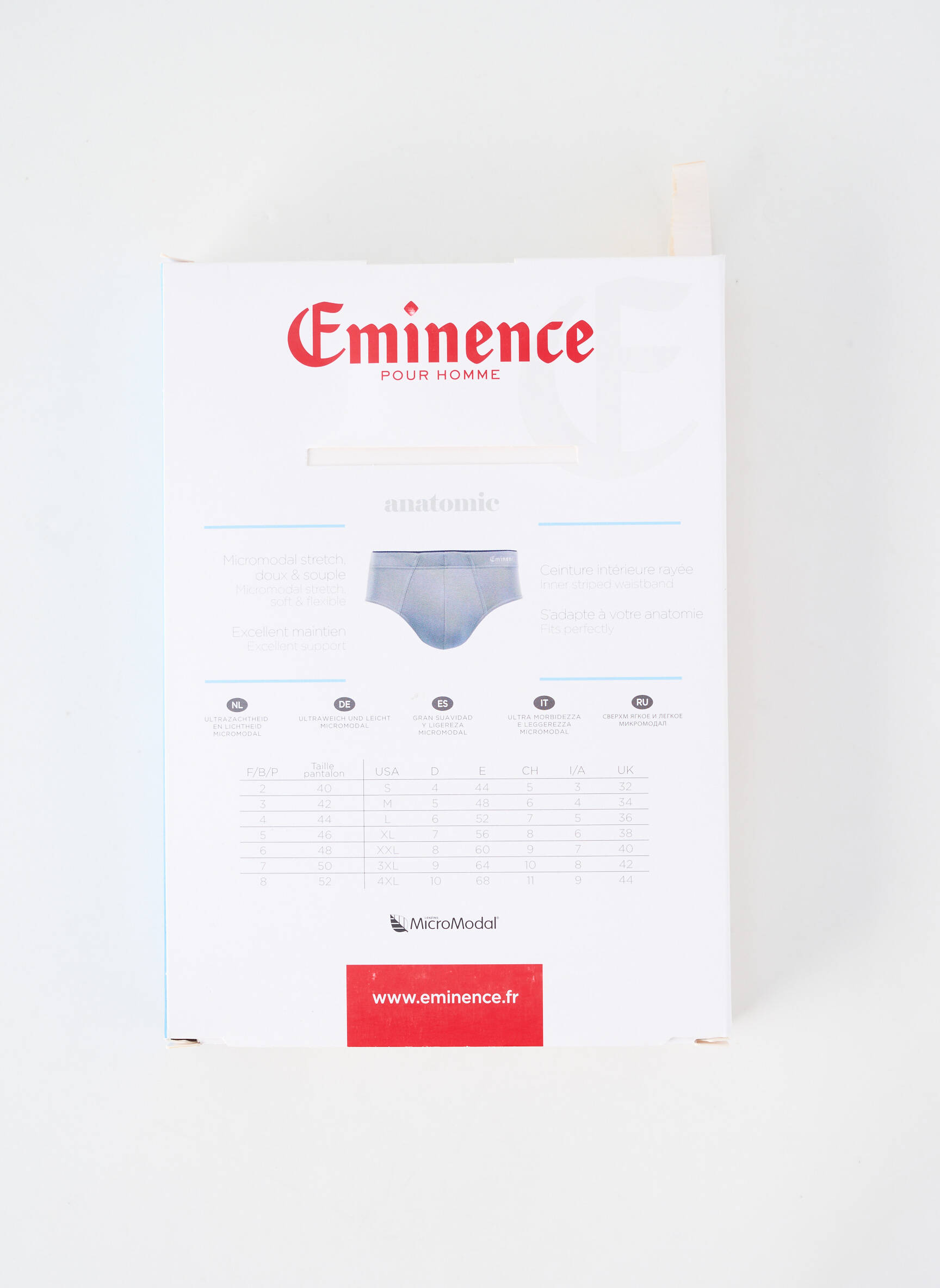 Slip stretch bleu EMINENCE homme