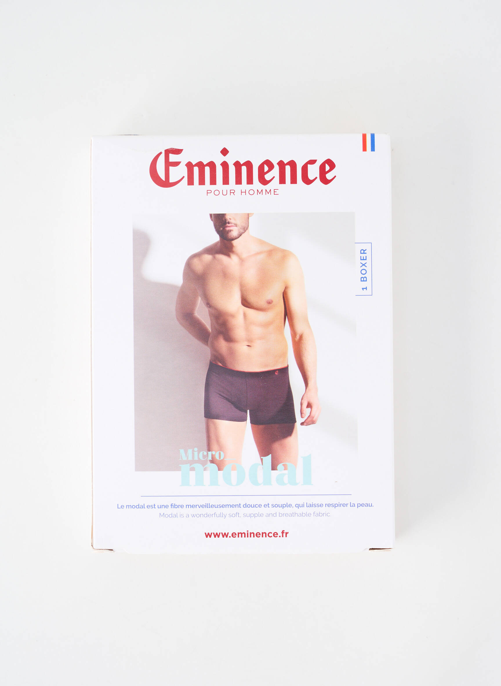 Boxer stretch bleu EMINENCE homme
