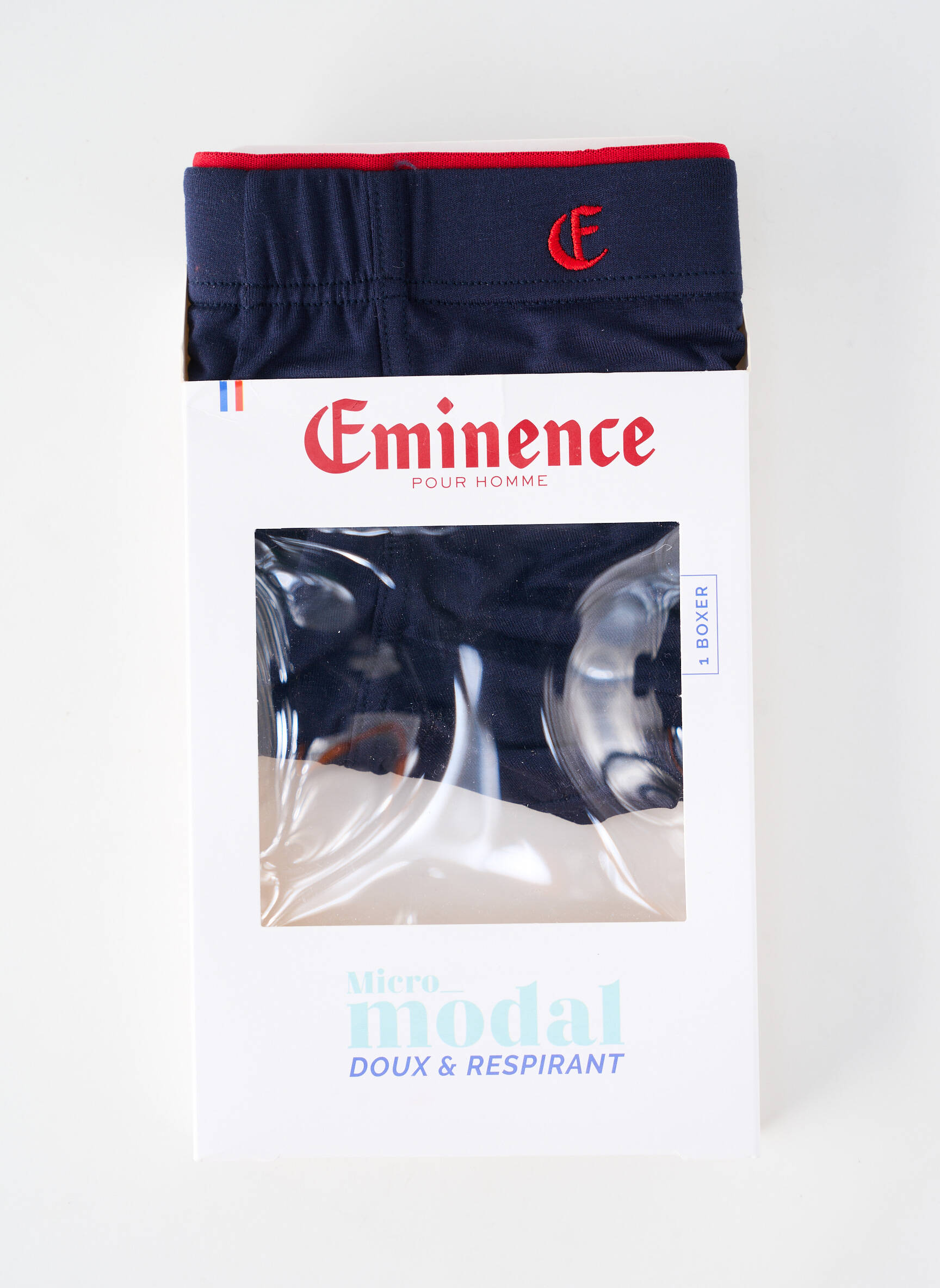 Boxer stretch bleu EMINENCE homme