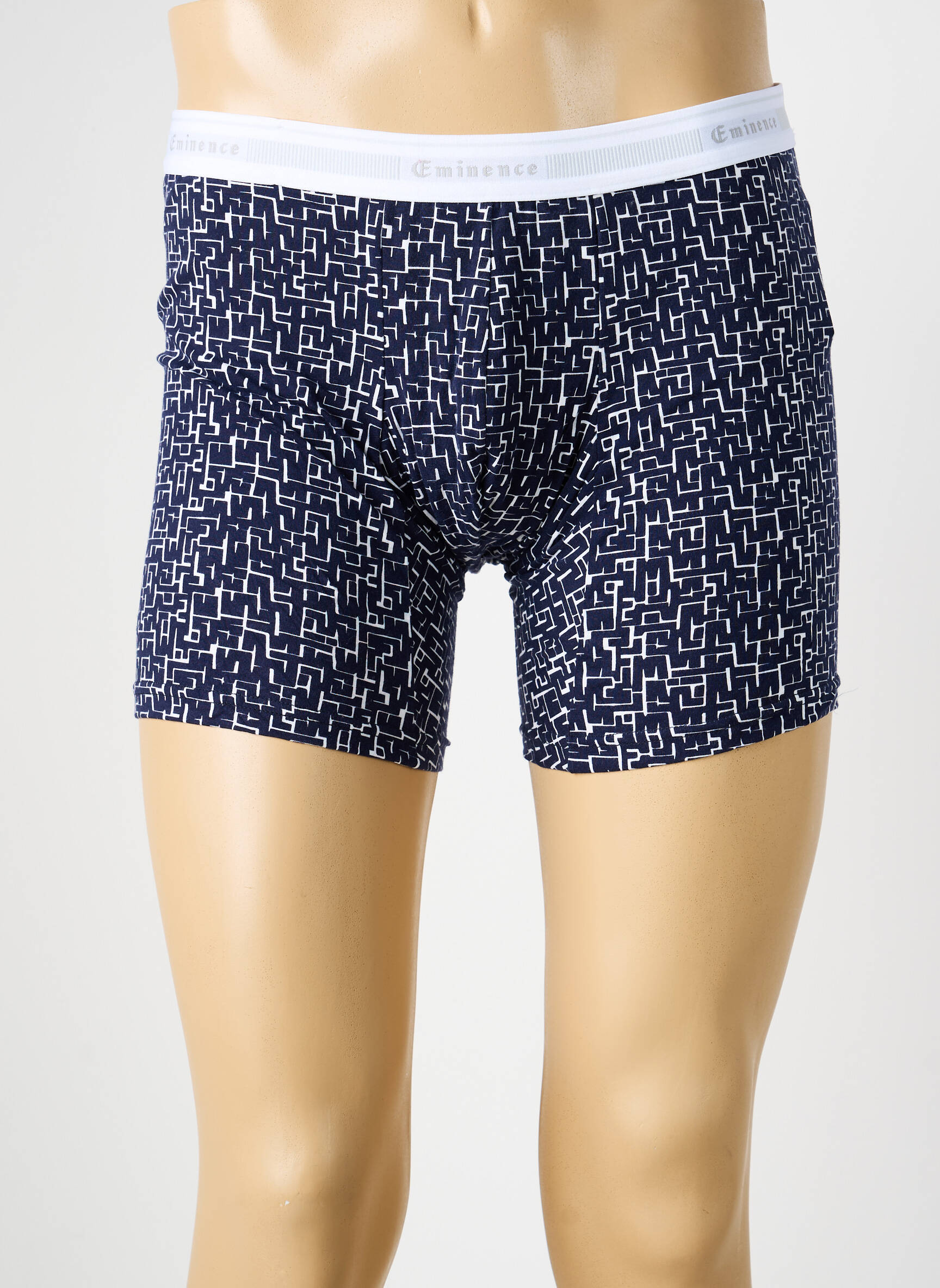 Boxer imprimé fantaisie bleu EMINENCE homme