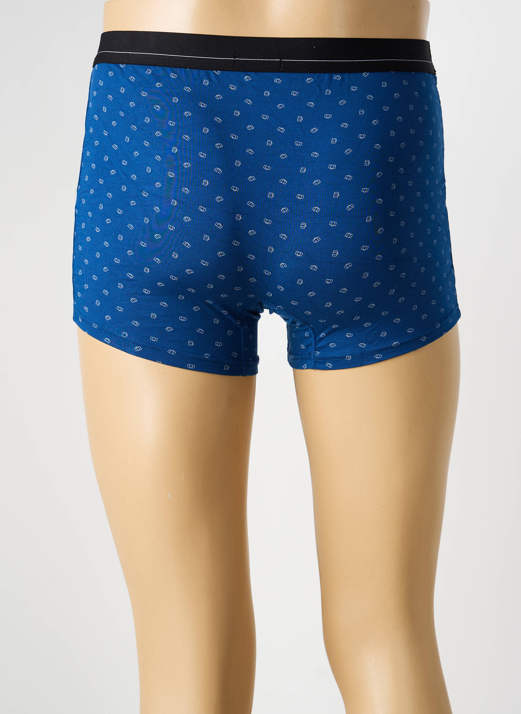 Boxer imprimé fantaisie bleu EMINENCE homme