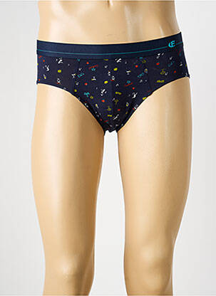 Slip imprimé fantaisie bleu EMINENCE homme