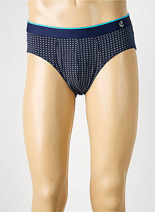Slip imprimé fantaisie bleu EMINENCE homme