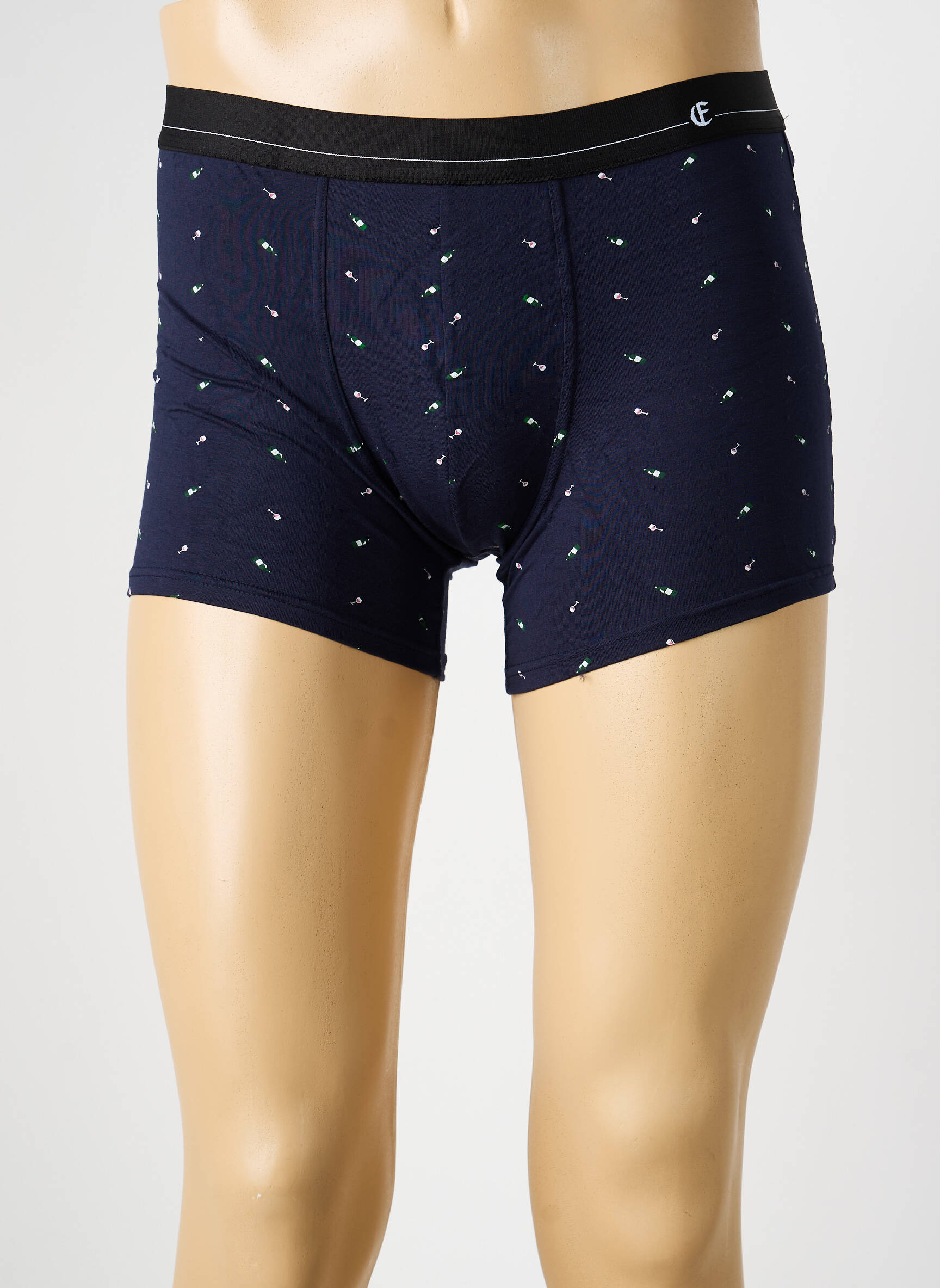Boxer imprimé fantaisie bleu EMINENCE homme