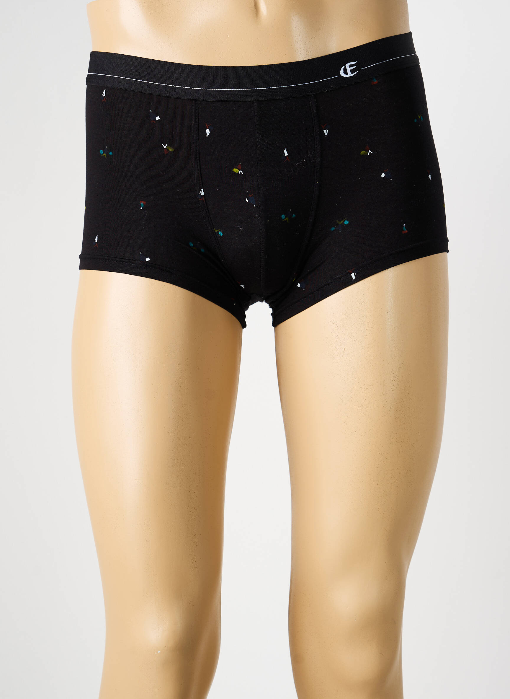 Boxer imprimé fantaisie noir EMINENCE homme