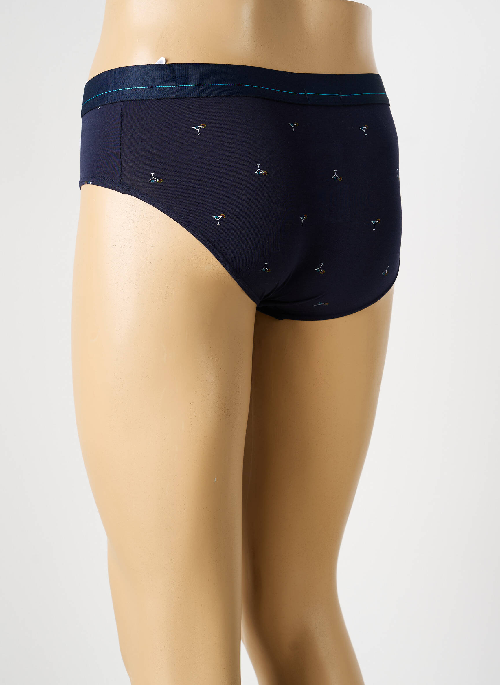 Slip imprimé fantaisie bleu EMINENCE homme