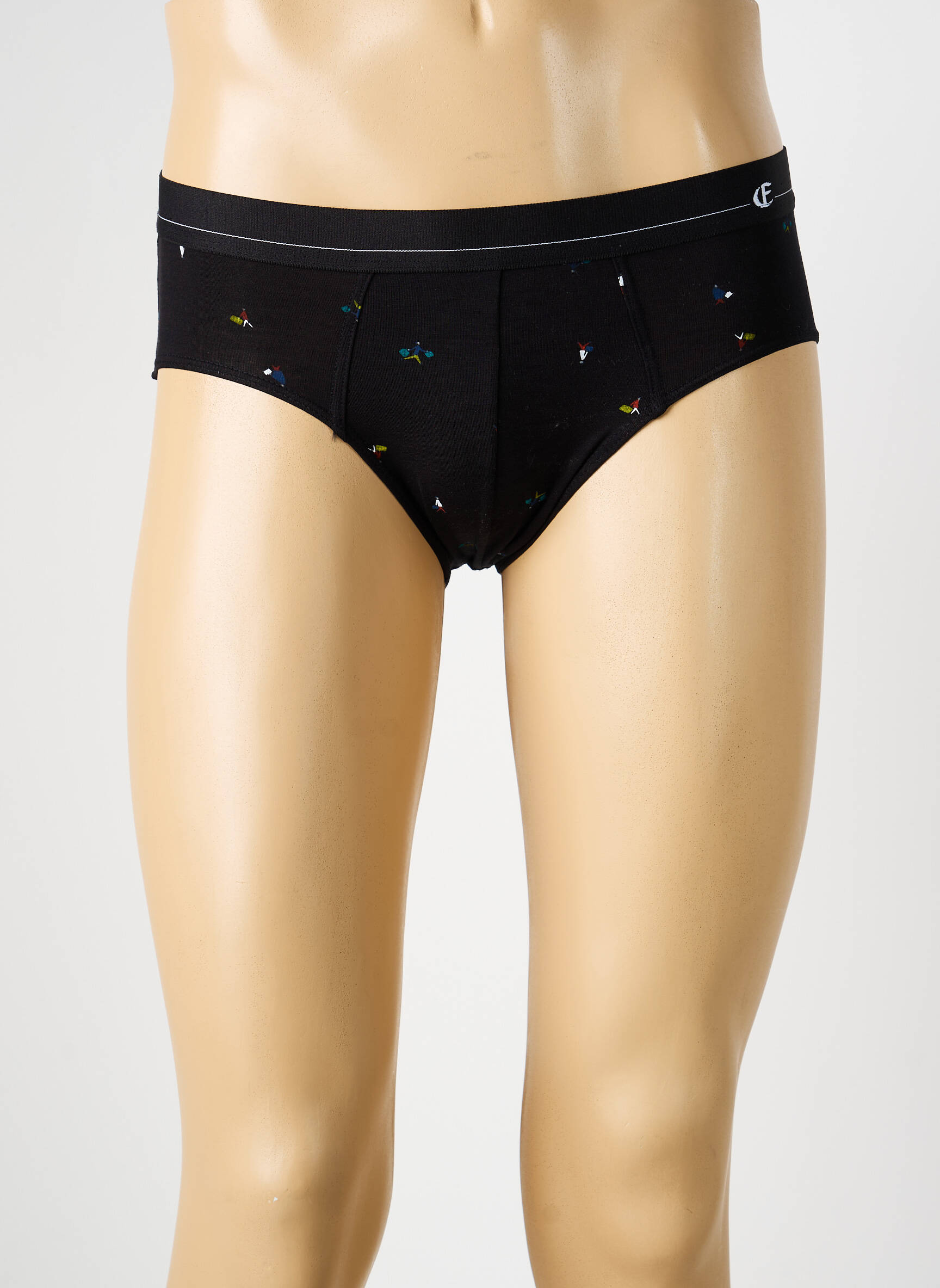 Slip imprimé fantaisie noir EMINENCE homme