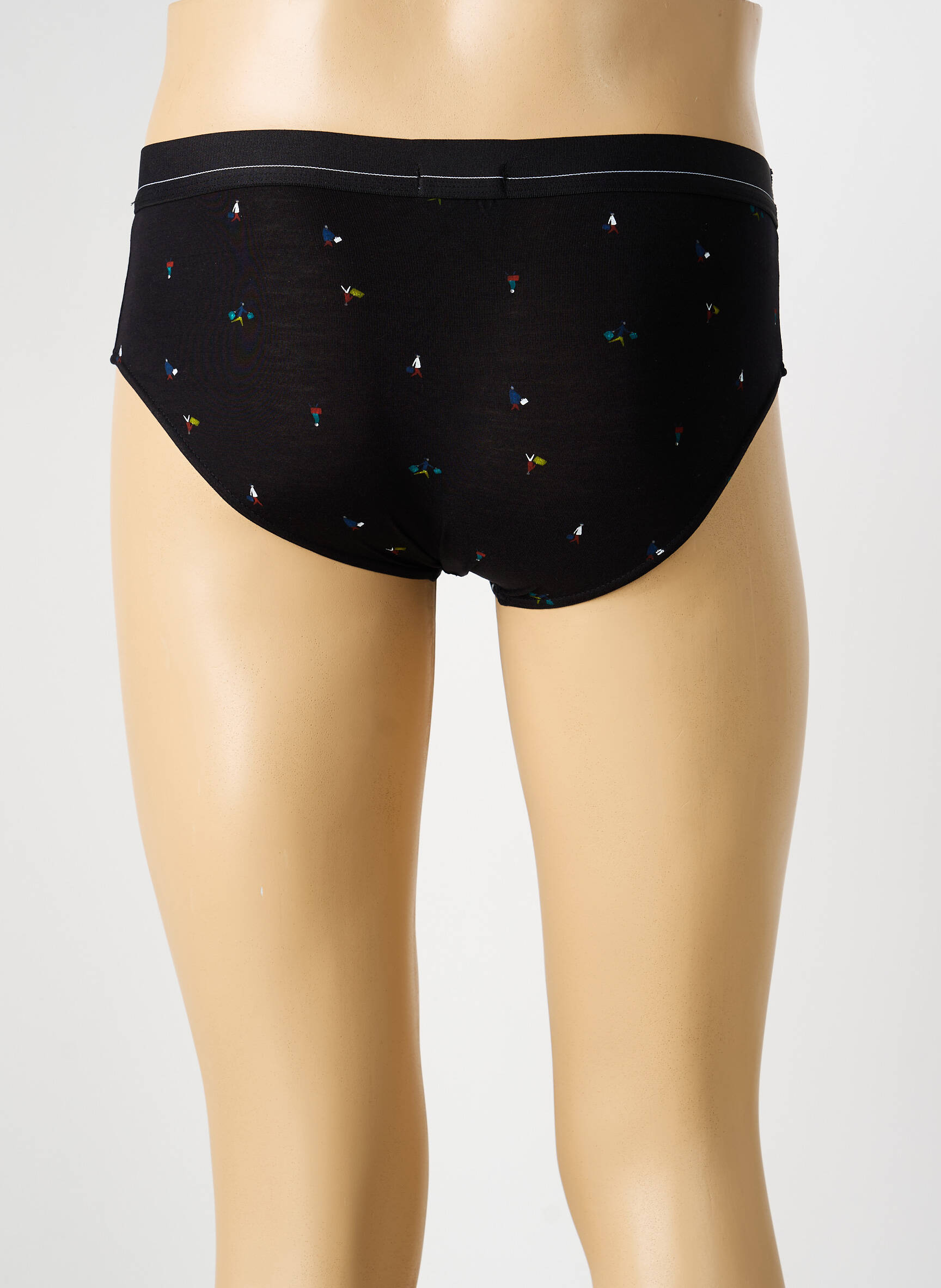 Slip imprimé fantaisie noir EMINENCE homme