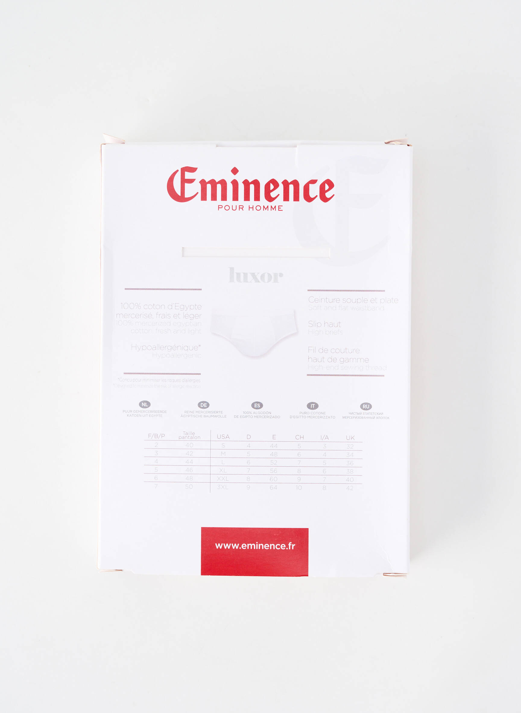 Slip stretch blanc EMINENCE homme