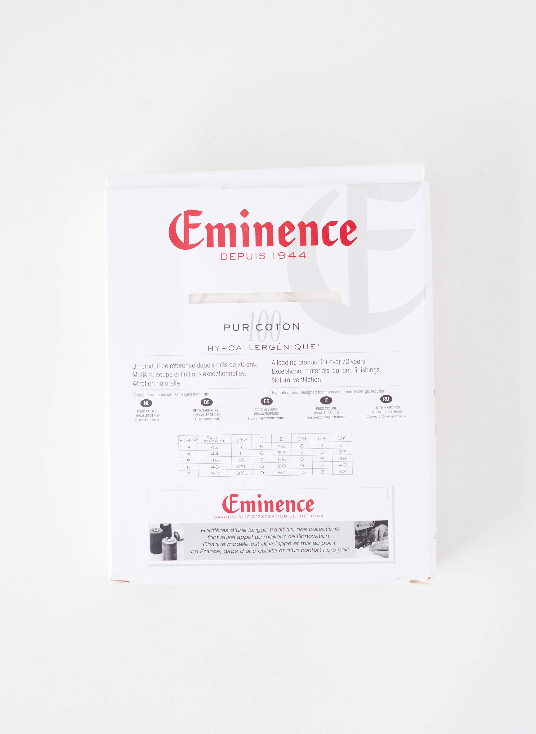 Slip stretch blanc EMINENCE homme