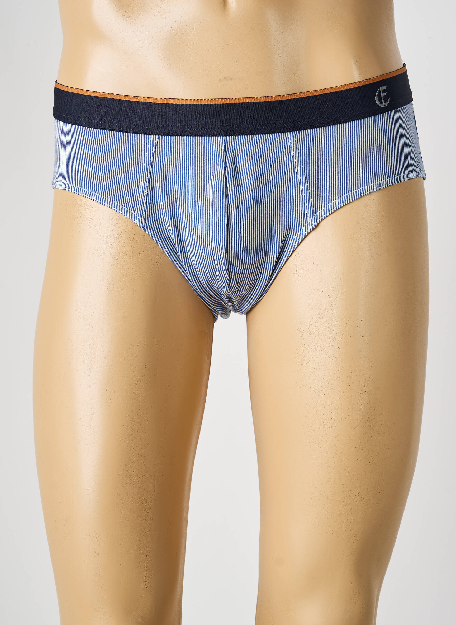 Slip imprimé rayures bleu EMINENCE homme