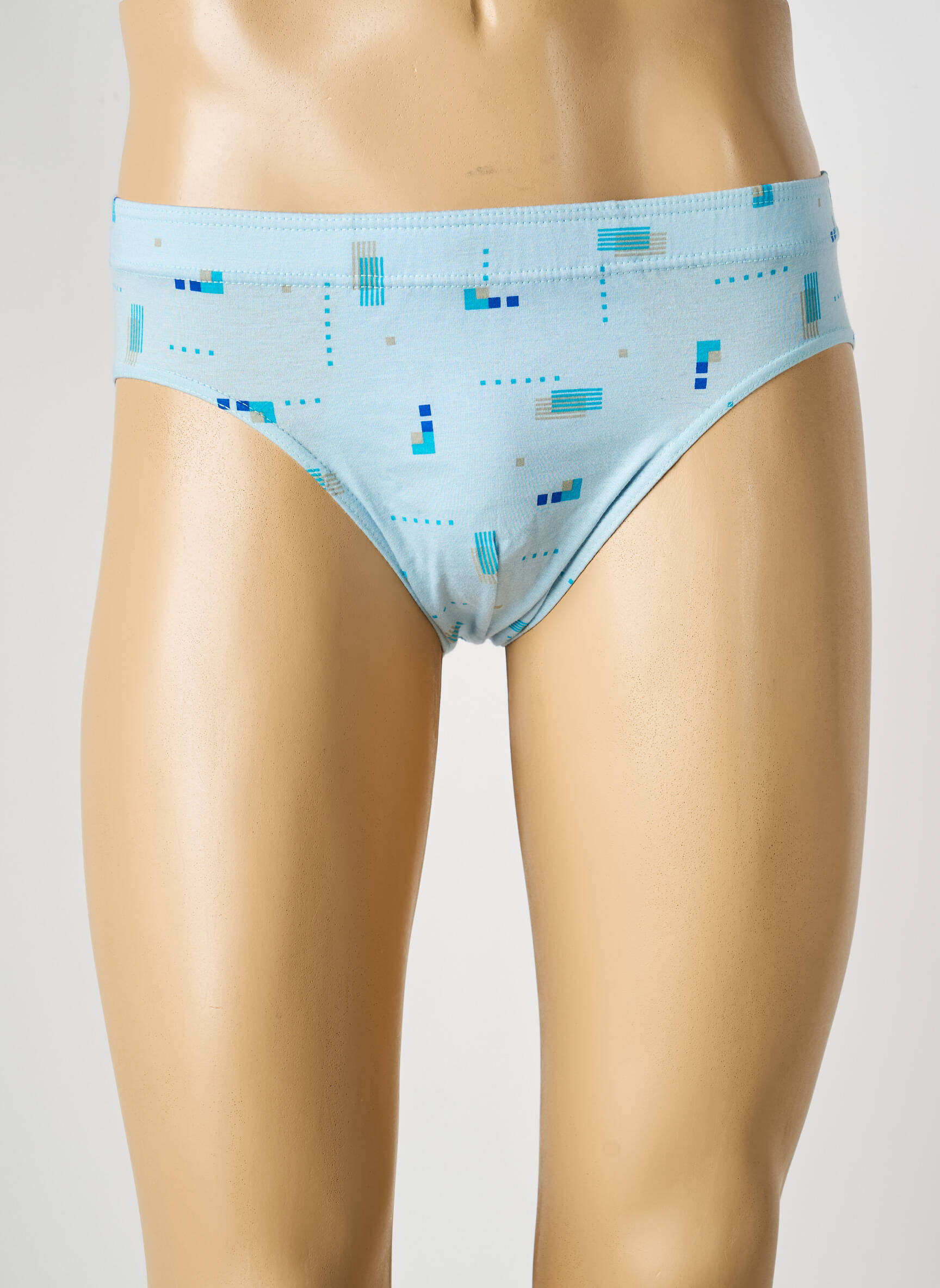 Slip imprimé fantaisie bleu EMINENCE homme