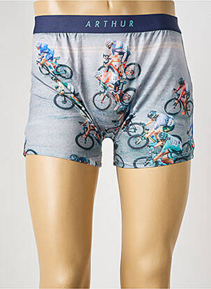 Boxer imprimé fantaisie bleu ARTHUR homme