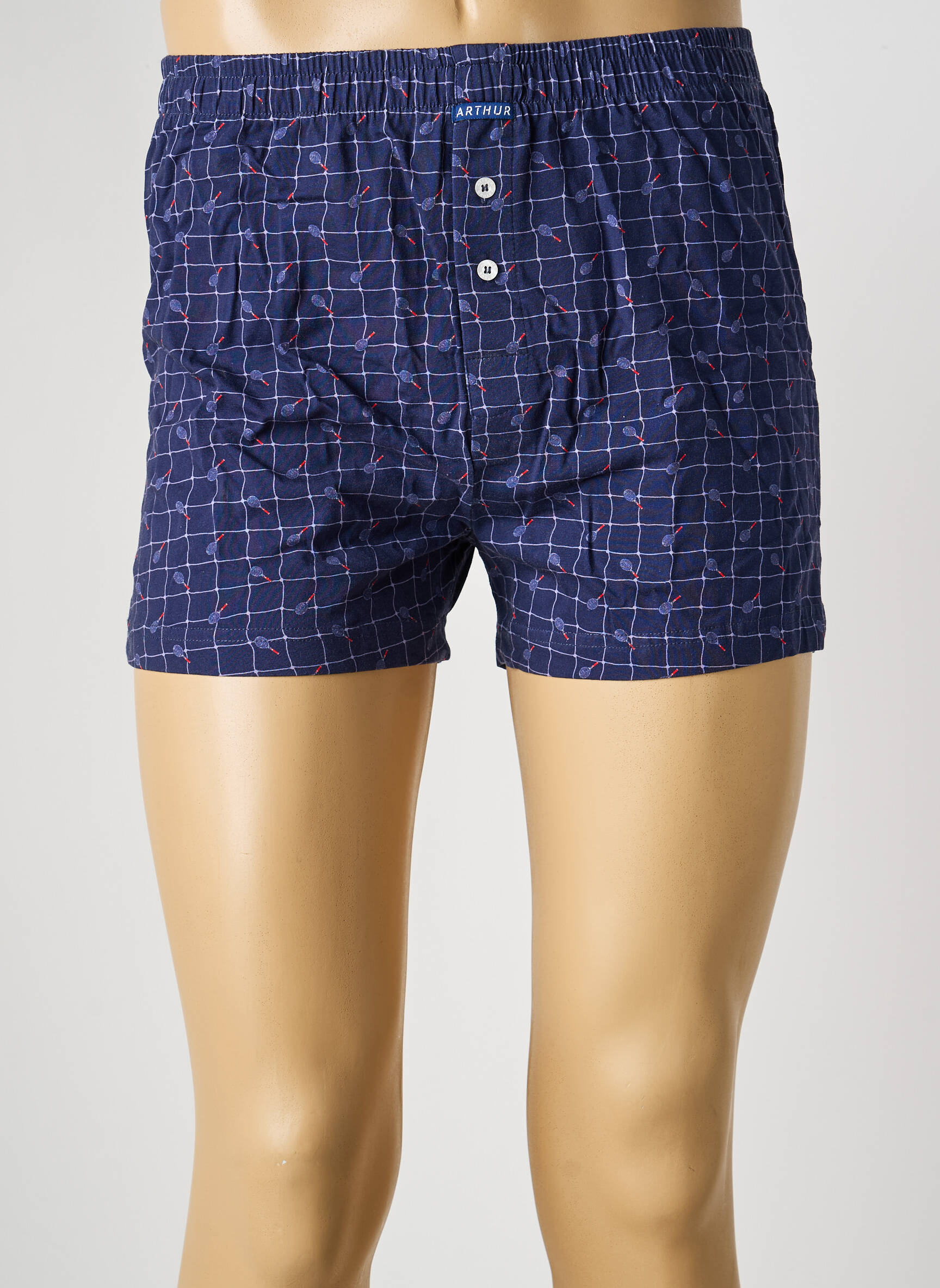Caleçon tissage popeline bleu ARTHUR homme