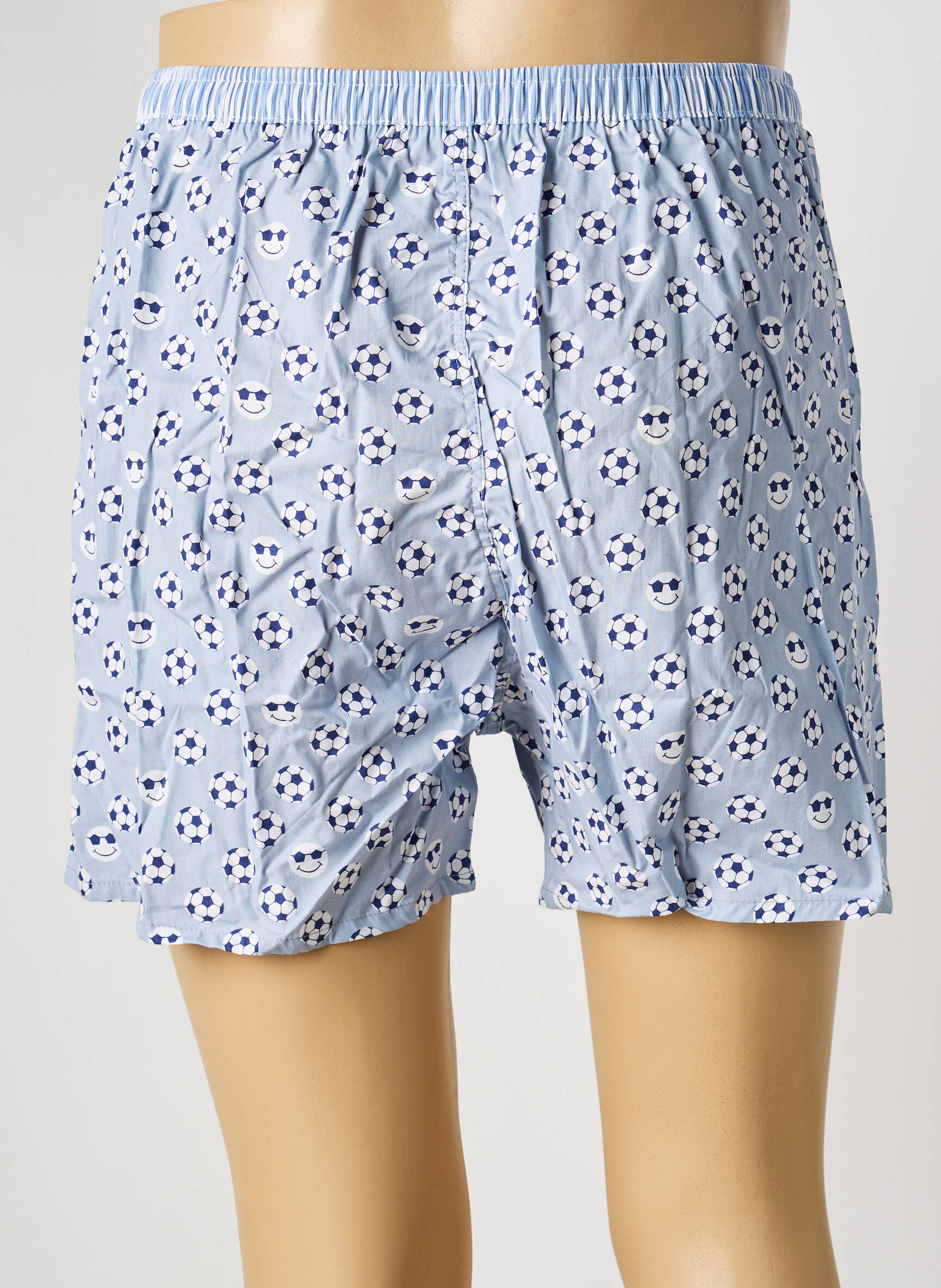 Caleçon tissage popeline bleu ARTHUR homme