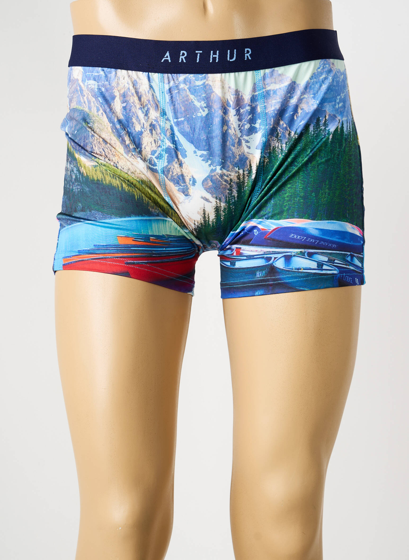 Boxer imprimé fantaisie bleu ARTHUR homme
