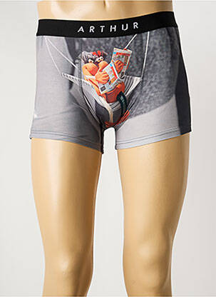 Boxer imprimé fantaisie gris ARTHUR homme