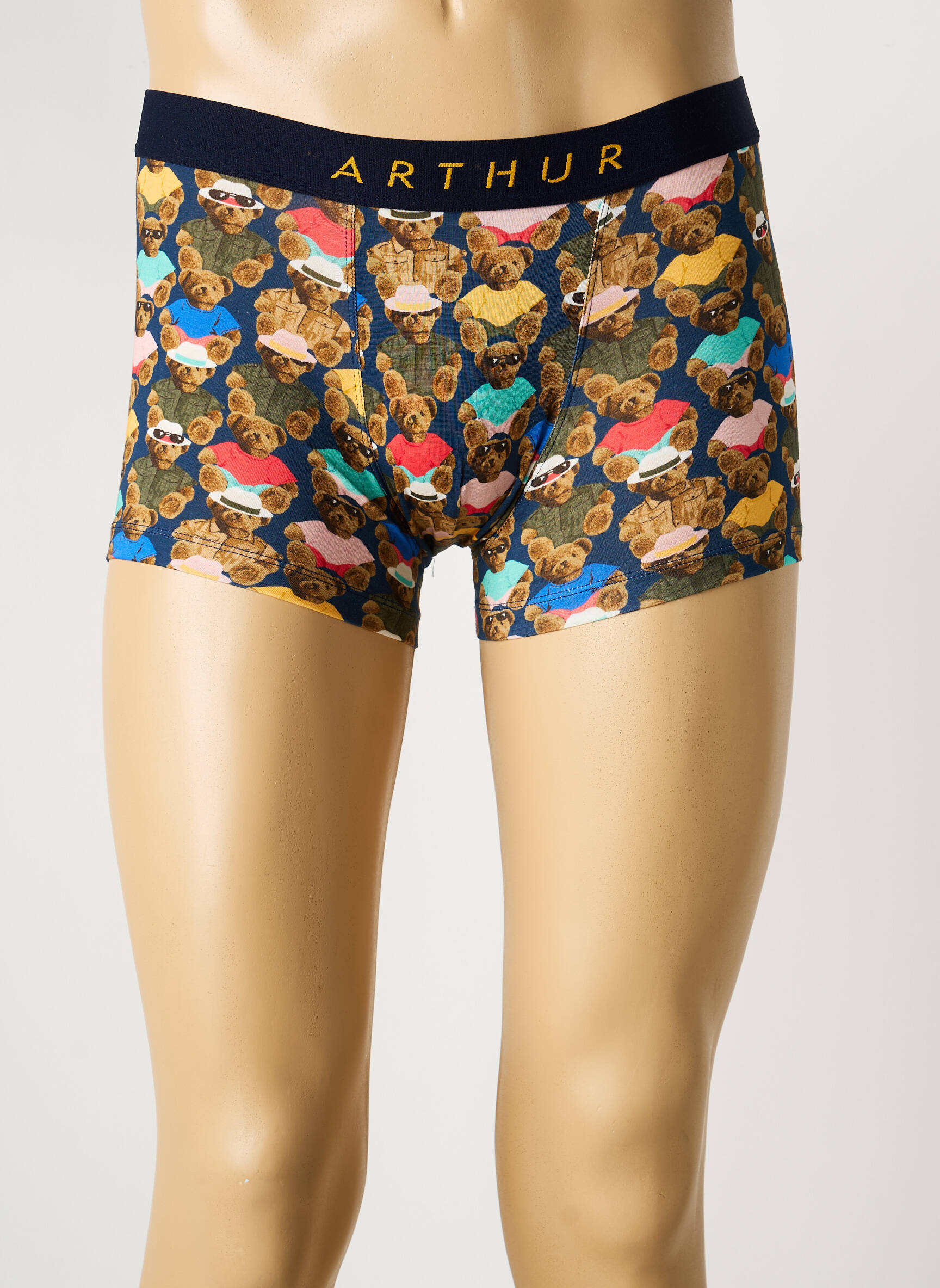 Boxer imprimé fantaisie noir ARTHUR homme