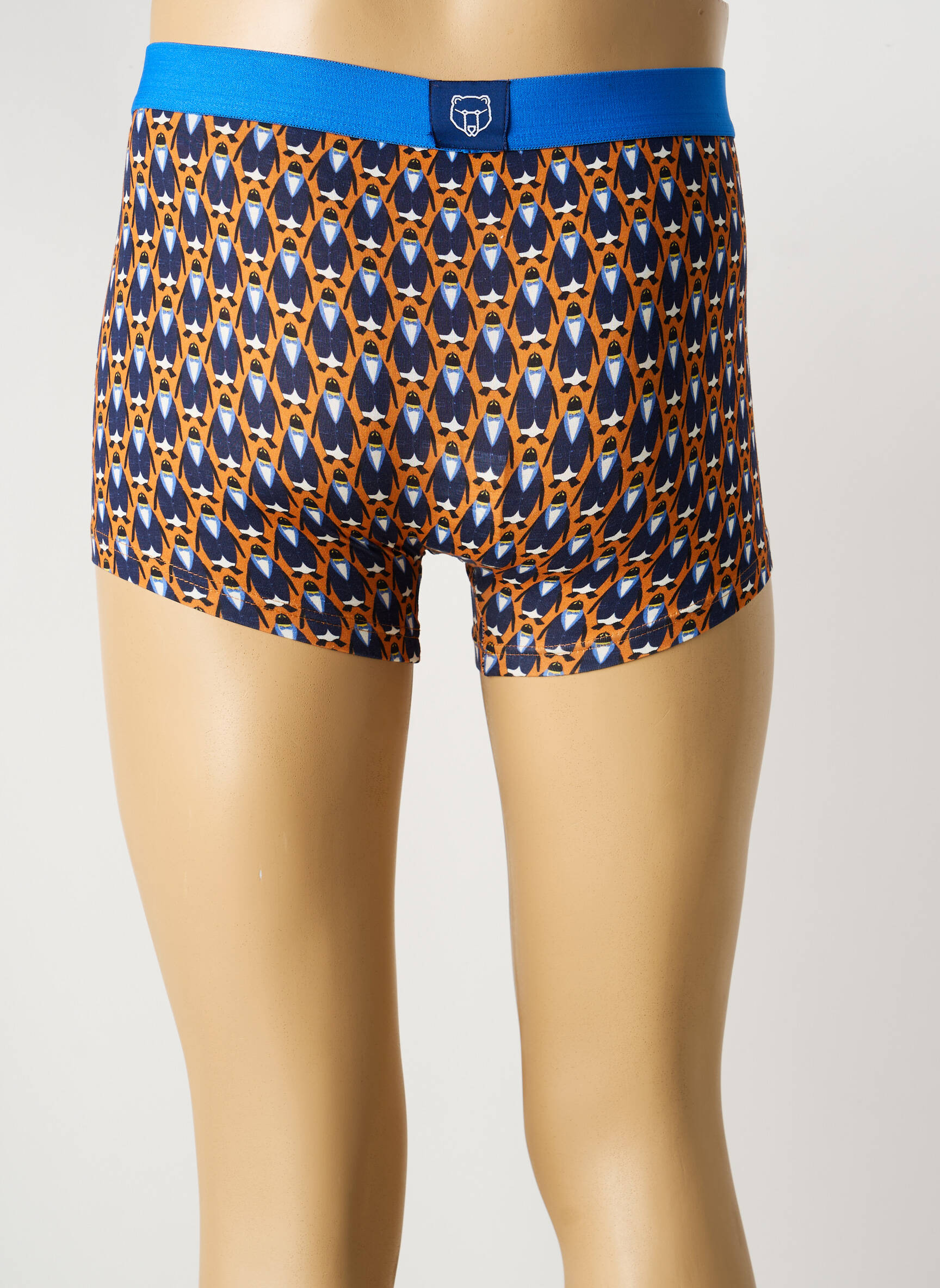 Boxer imprimé fantaisie orange ARTHUR homme