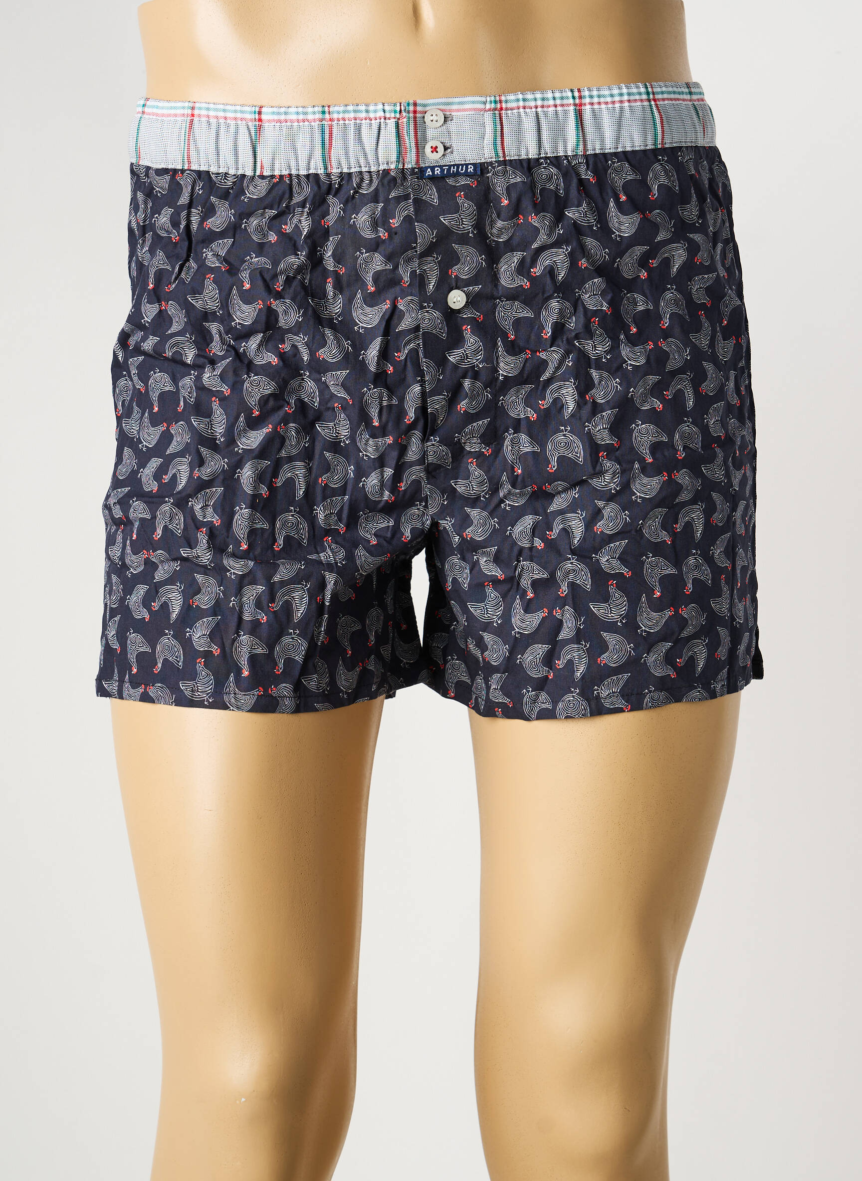 Caleçon tissage popeline noir ARTHUR homme