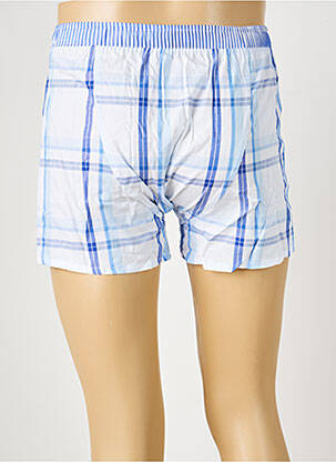 Caleçon imprimé carreaux bleu ARTHUR homme