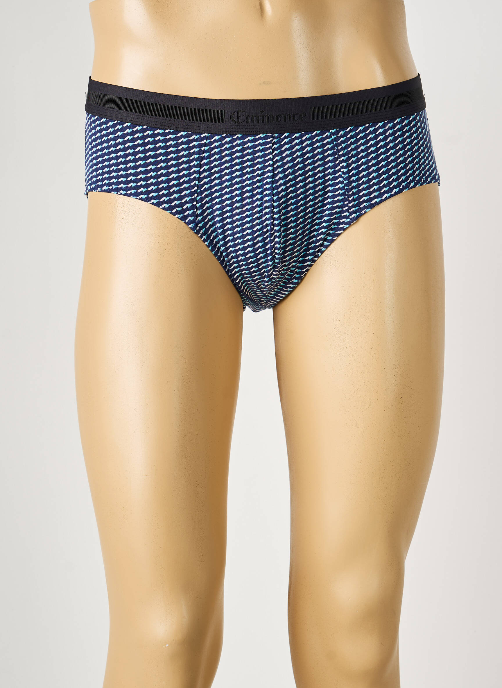 Slip imprimé fantaisie bleu EMINENCE homme