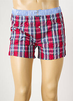 Caleçon imprimé carreaux rouge ARTHUR homme