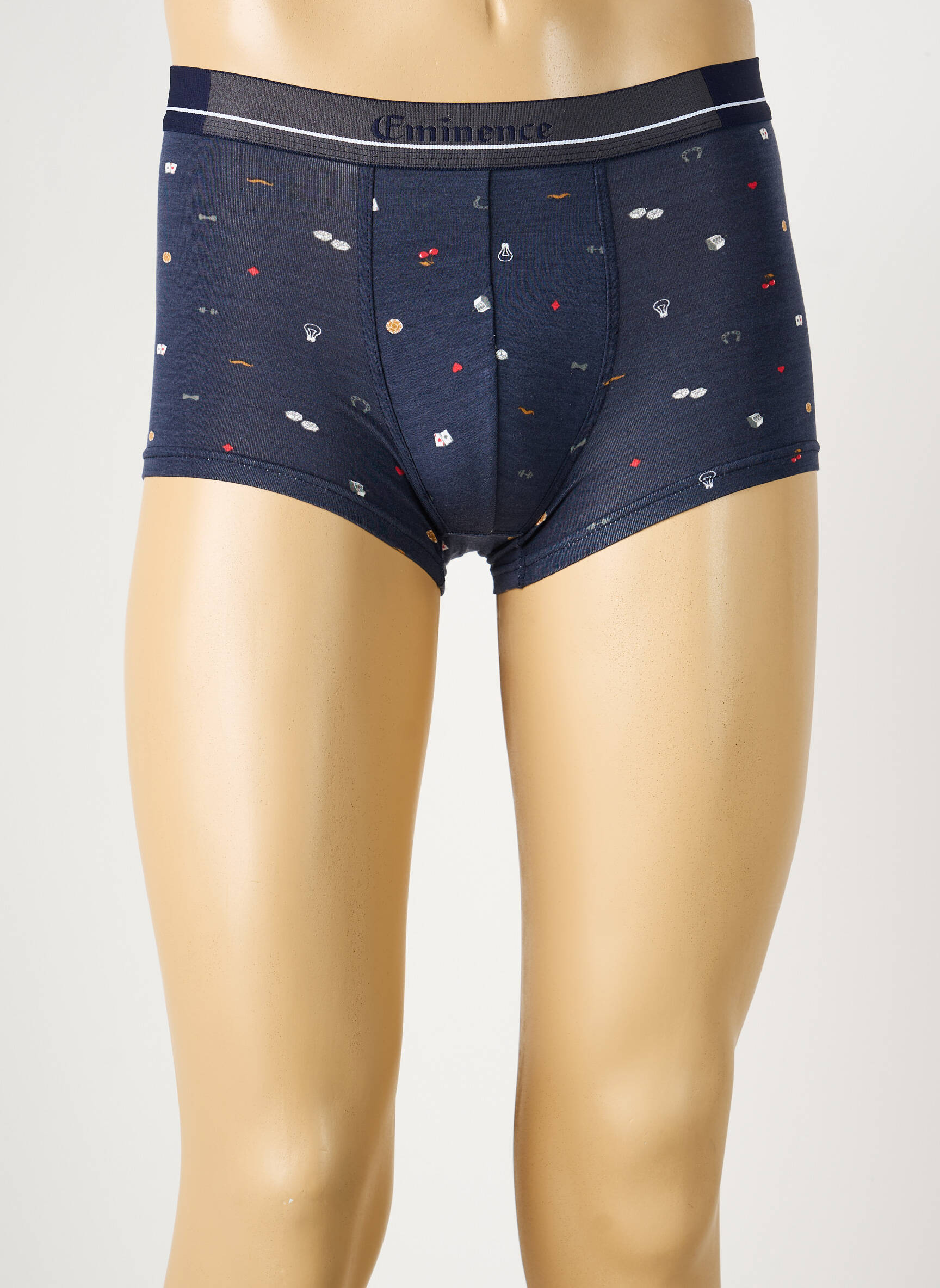 Boxer imprimé fantaisie bleu EMINENCE homme