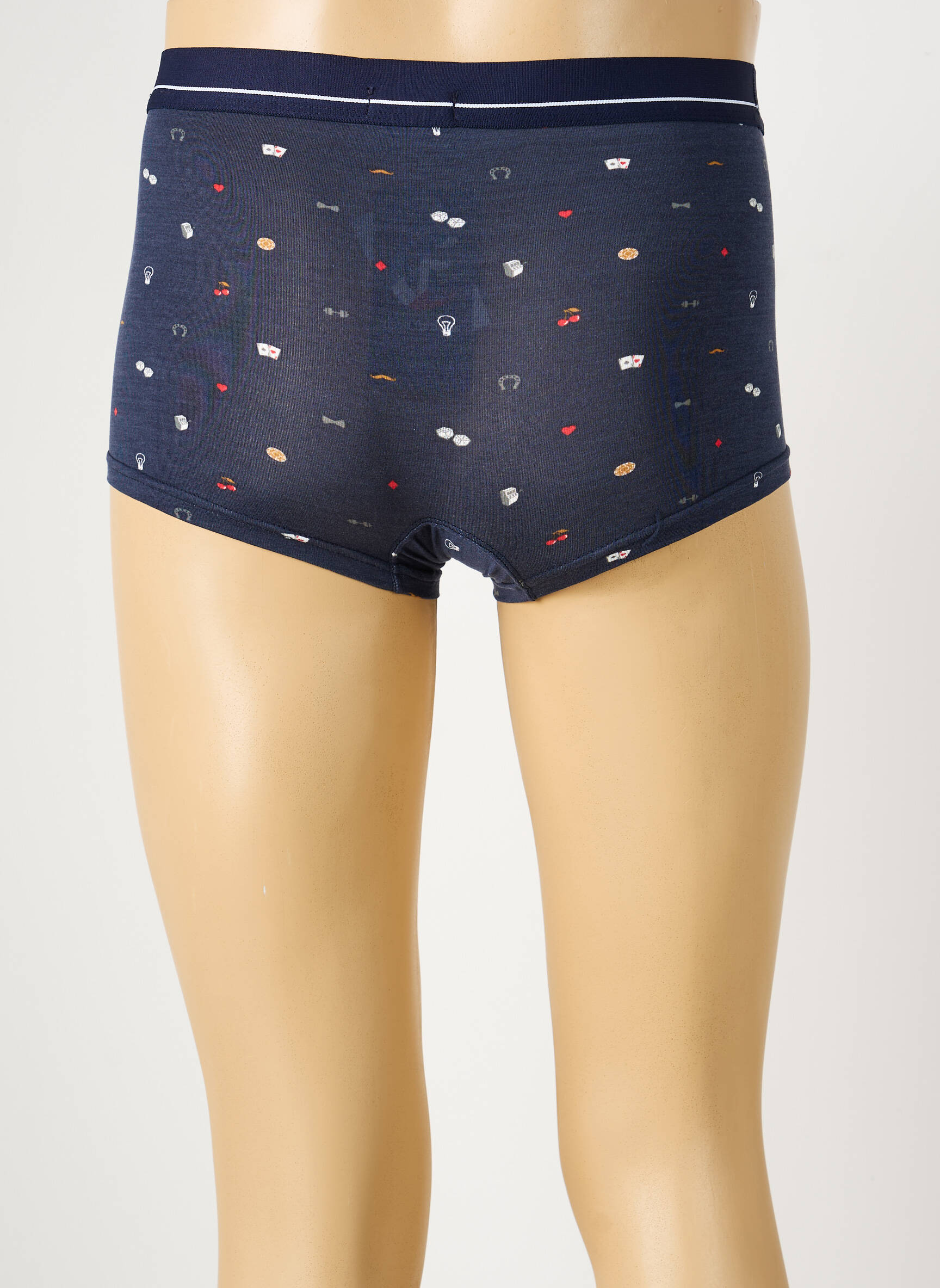 Boxer imprimé fantaisie bleu EMINENCE homme