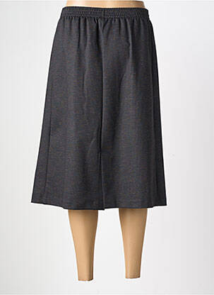 Jupe mi-longue stretch gris GEVANA femme