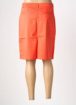 Jupe mi-longue stretch orange GEVANA femme