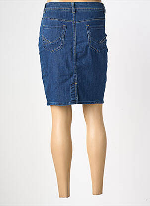 Jupe courte poches bleu GEVANA femme