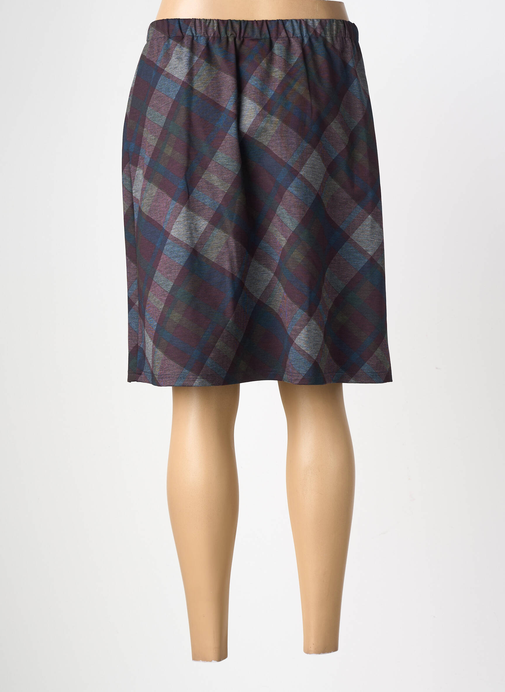 Jupe courte coupe évasée violet GEVANA femme