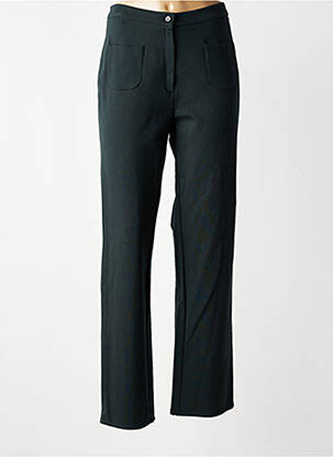 Pantalon droit stretch taille normale vert GEVANA femme