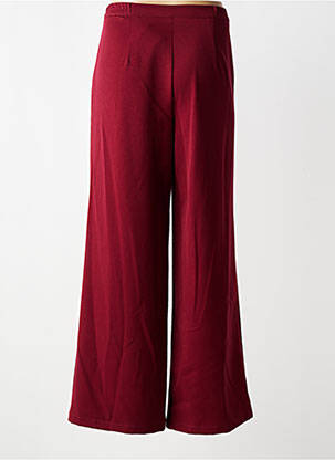 Pantalon large poches taille normale rouge GEVANA femme