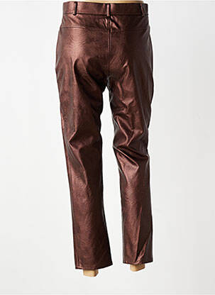 Pantalon slim taille normale taille normale marron GEVANA femme