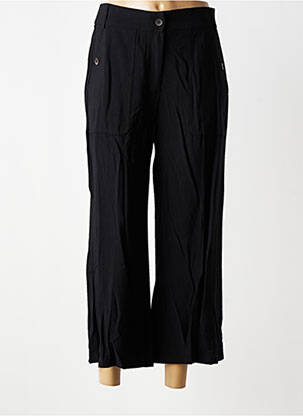 Pantalon droit taille normale taille normale noir DIVILUNE femme
