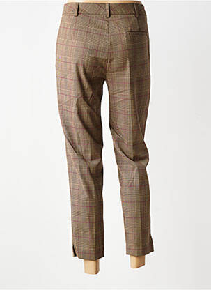 Pantalon slim taille normale taille normale marron GEVANA femme