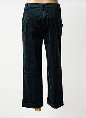 Pantalon droit fermeture zippée sous rabat boutonné taille normale vert DIVILUNE femme