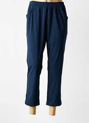 Pantalon slim taille élastique taille normale bleu GEVANA femme