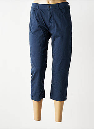 Pantacourt stretch taille normale bleu GEVANA femme