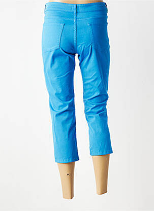 Pantacourt stretch taille normale bleu GEVANA femme