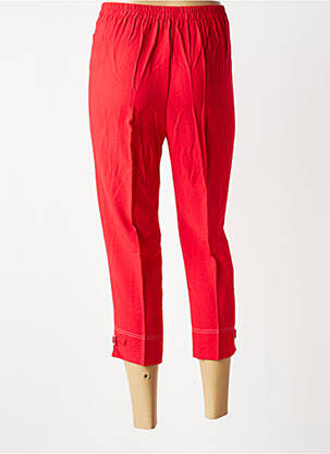Pantacourt taille haute taille haute rouge GUY DUBOUIS femme