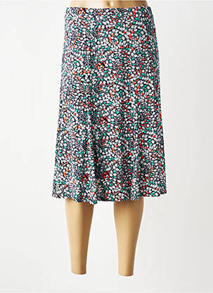 Jupe mi-longue taille normale bleu GEVANA femme